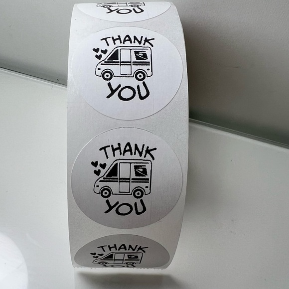 100 Thank You USPS Sticker, Thank You Sticker, Postal Mailbox Sticker - Picture 6 of 15